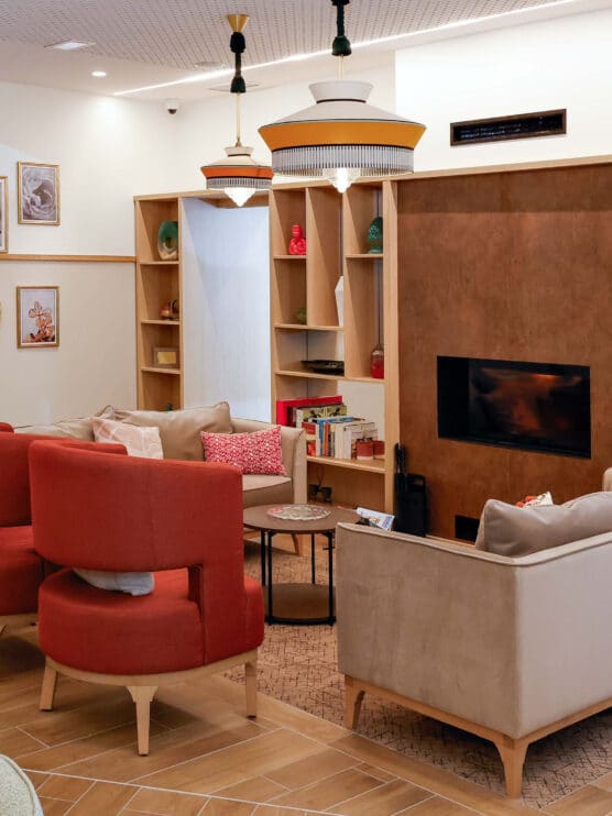 Salon face a la cheminée Montbonnot