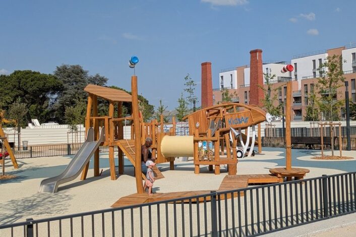 Le nouveau jardin du CEAT, à Toulouse. / DDM - Michel Durand