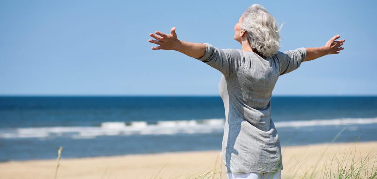 Une senior à la retraite