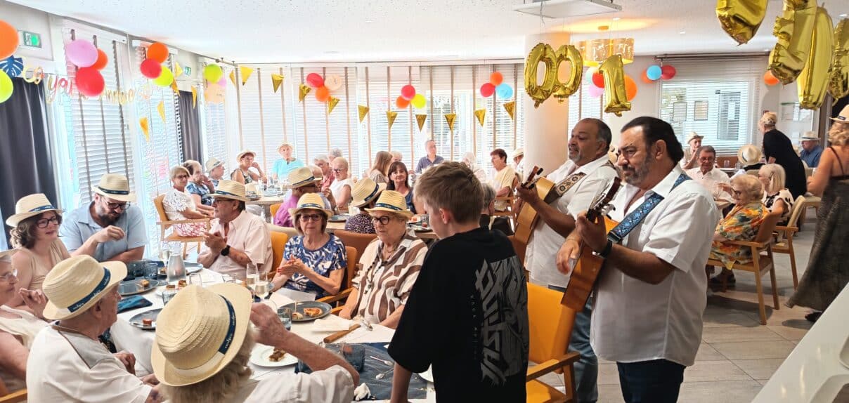 un moment festif en résidence seniors